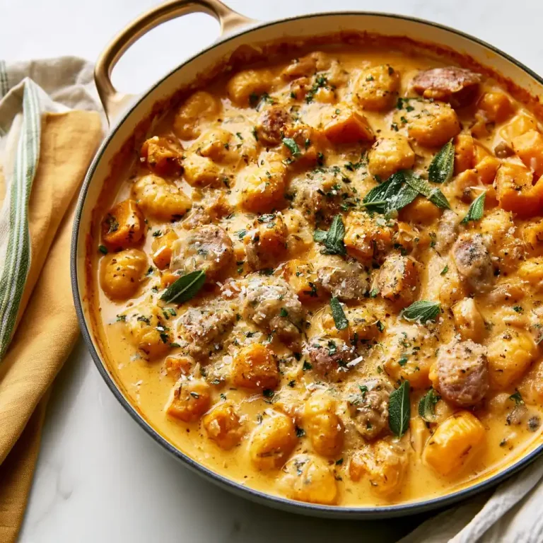 Butternut squash sausage gnocchi