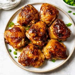 Honey garlic baked chicken thighs