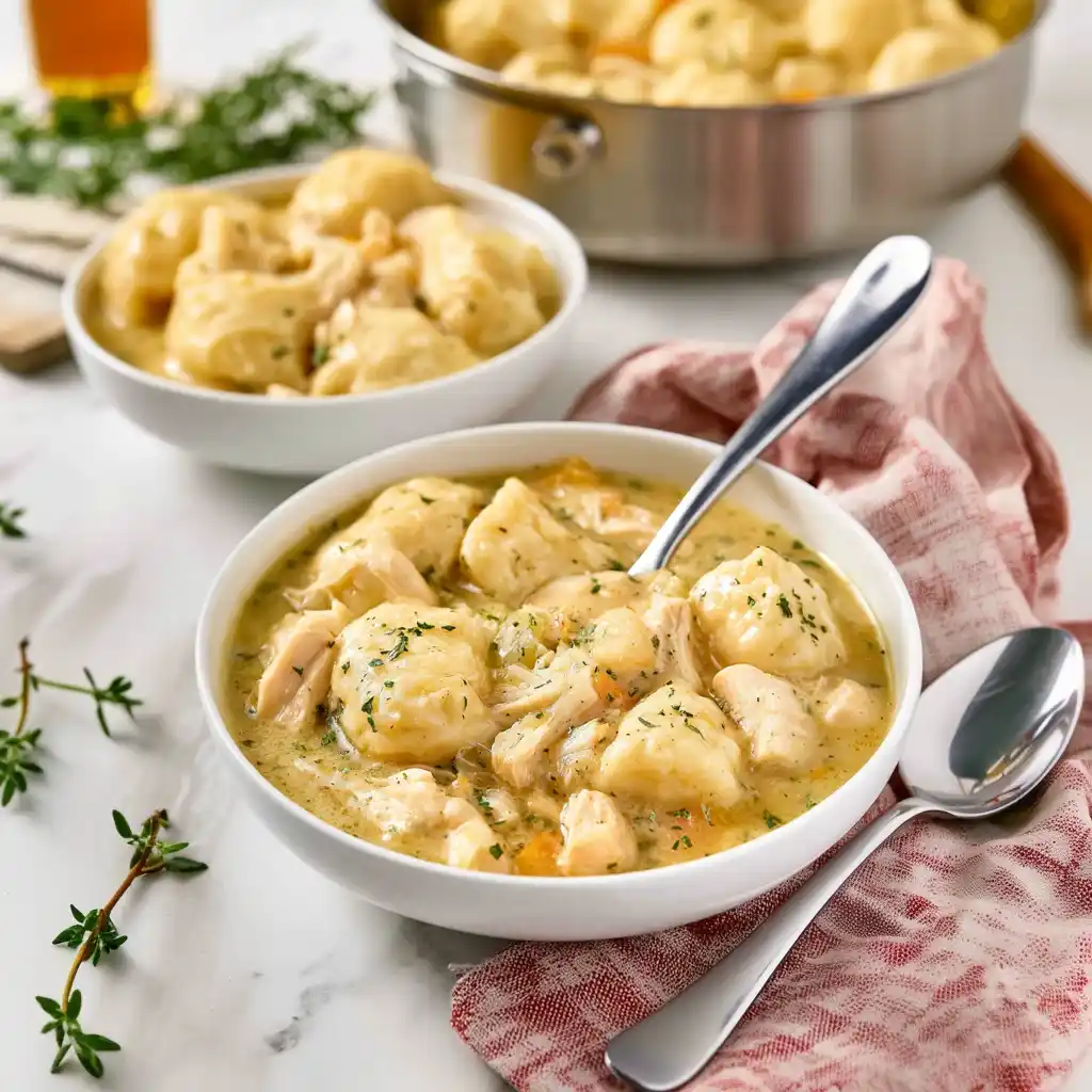 Slow cooker chicken and dumplings